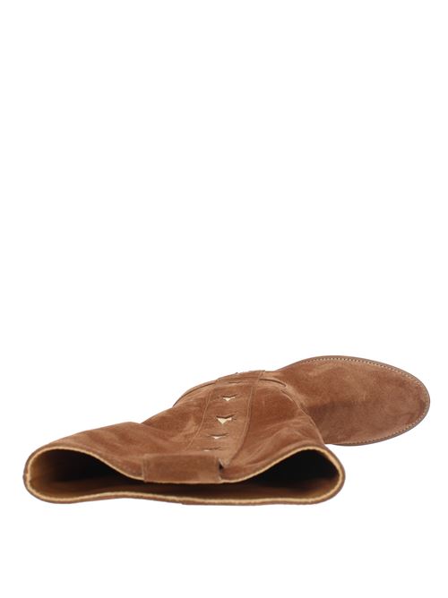 Suede boots with gold details VIA ROMA 15 | 3911MARTORA